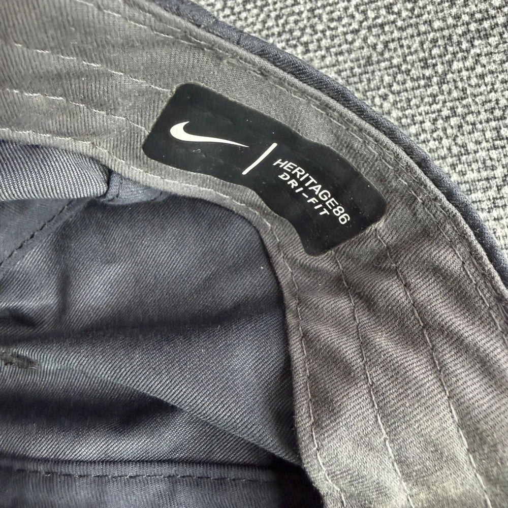 Nike Tiger Woods Frank Golf Hat Strap Back Black Heritage86 Dri-FIT Tiger Logo